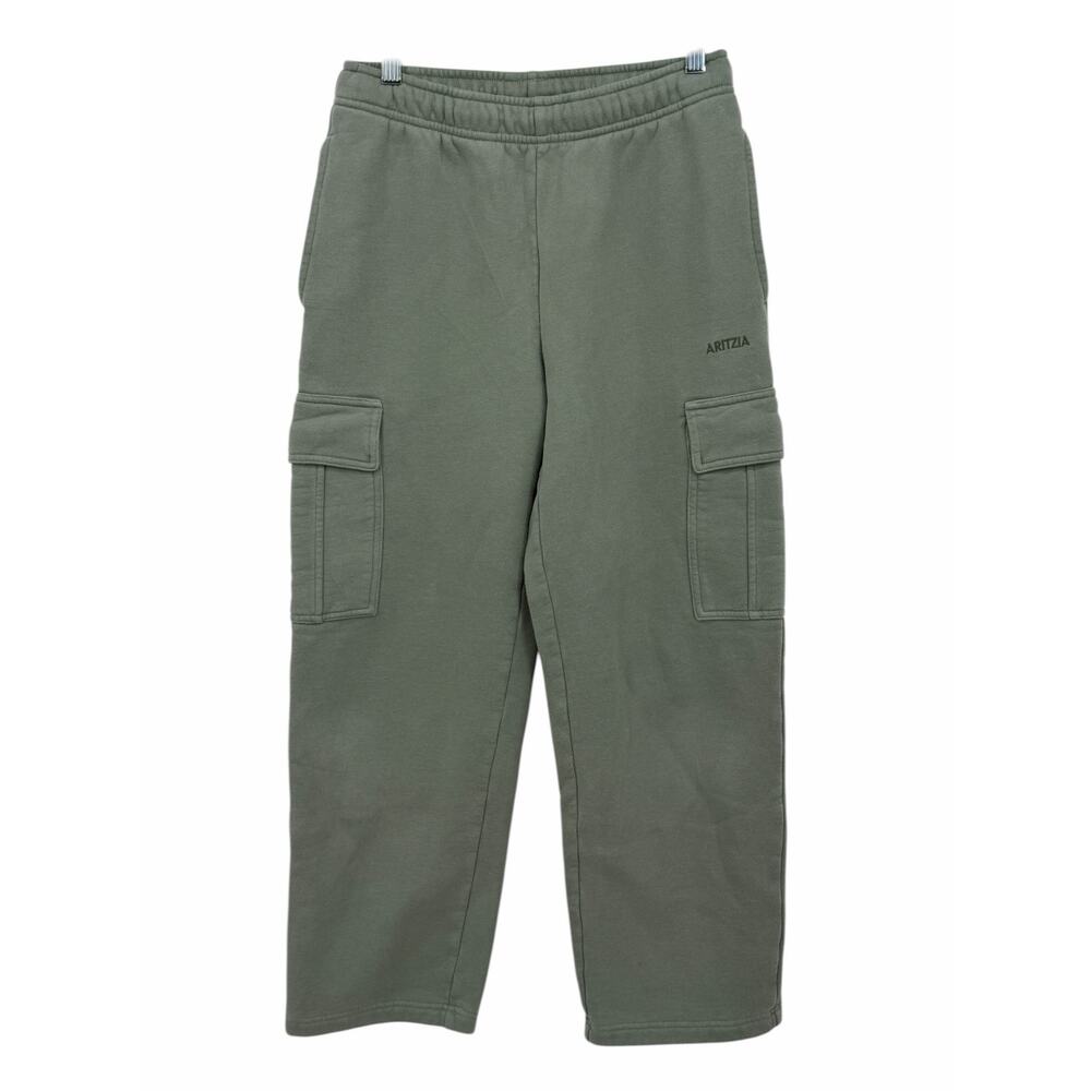 Aritzia Sweatfleece Mega Cargo Pant SZ S - Short Women’s Gray Wide Leg Oversized